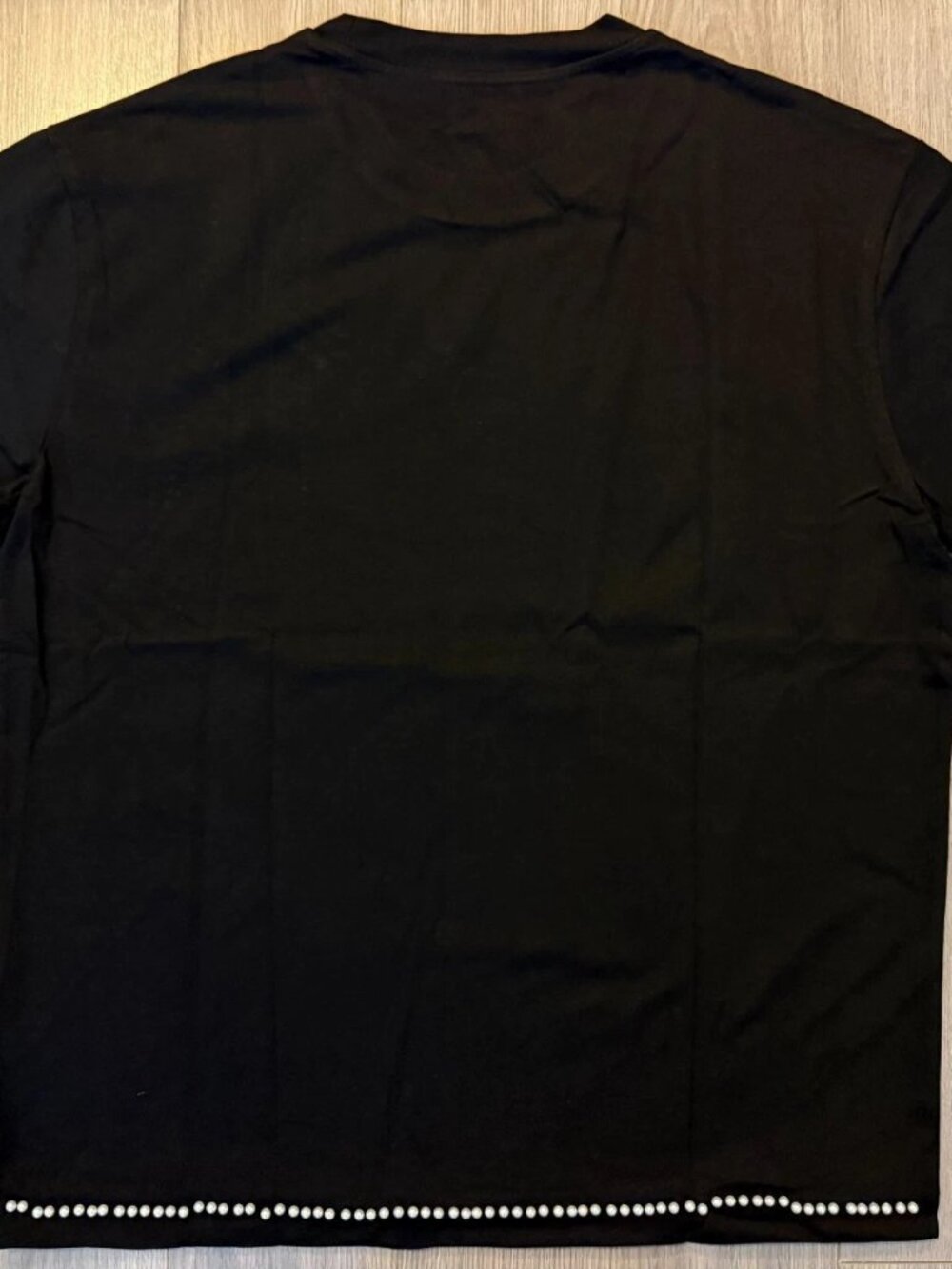 Celine Prada Dior or Other Lot of 2 Luxury Tee Shirts beige black sz L - Picture 5 of 6